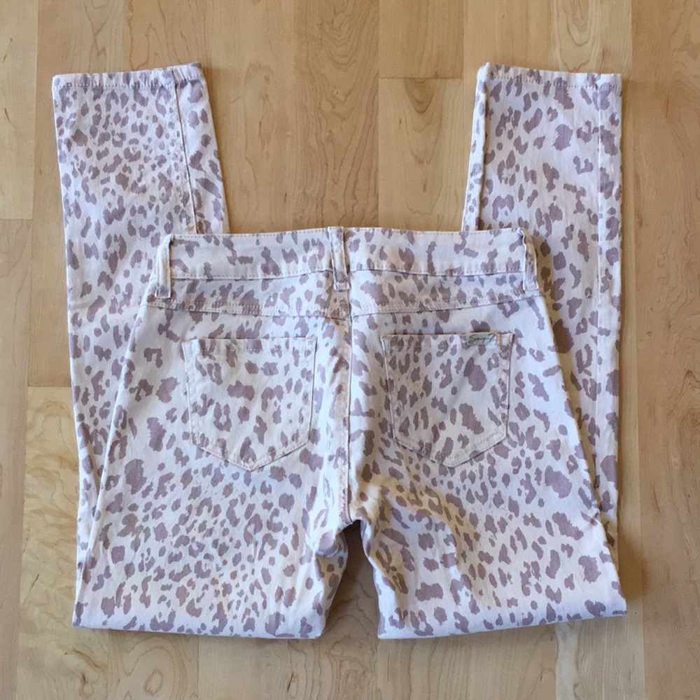 Seven7 leopard print skinny jeans Petite 4P